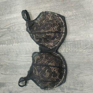 Playtex Nude And Black Lace Bra